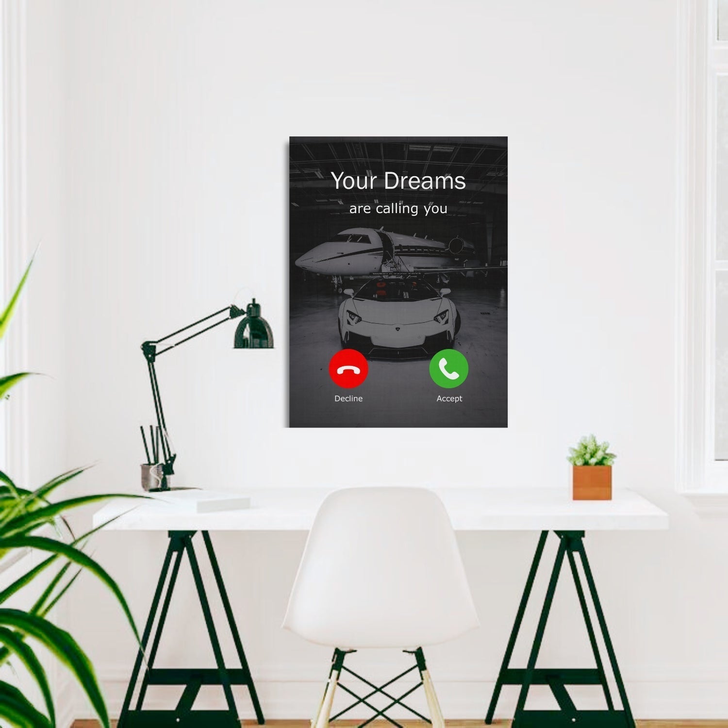 Titulní obrázek k článku, Lamborghini, lambo jako motivační obraz v kanceláři.