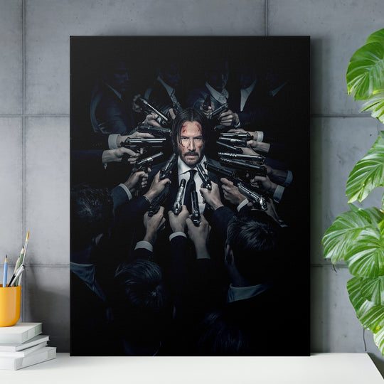 Obraz John Wick - Ze všech stran nad pracovním stolem.