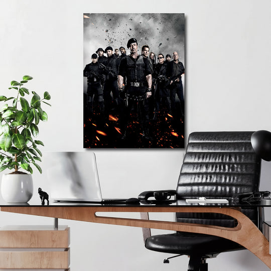 Obraz Expendables - Tým v dýmu v kanceláři.