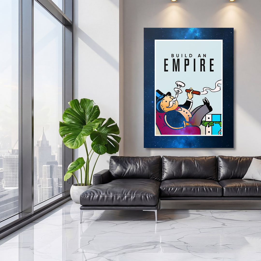 Obraz Monopoly - Build an Empire na velké stěně, třetí pohled.