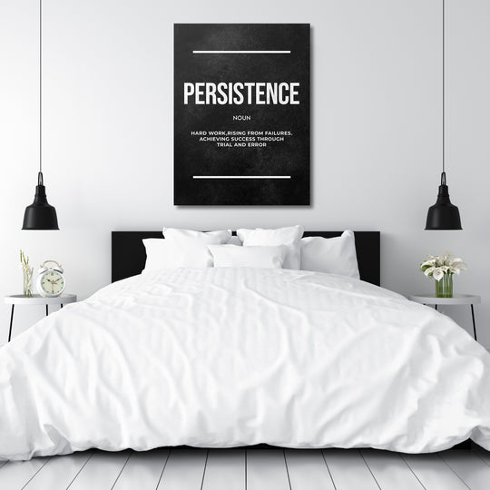 Motivační obraz Persistence - Definice nad postelí.