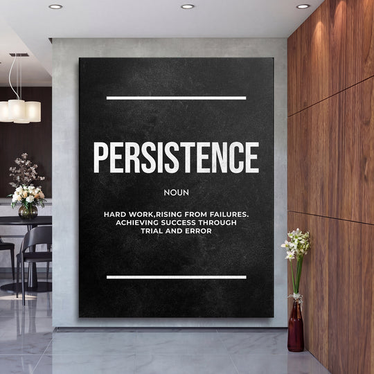 Motivační obraz Persistence - Definice na velké stěně, druhý pohled.