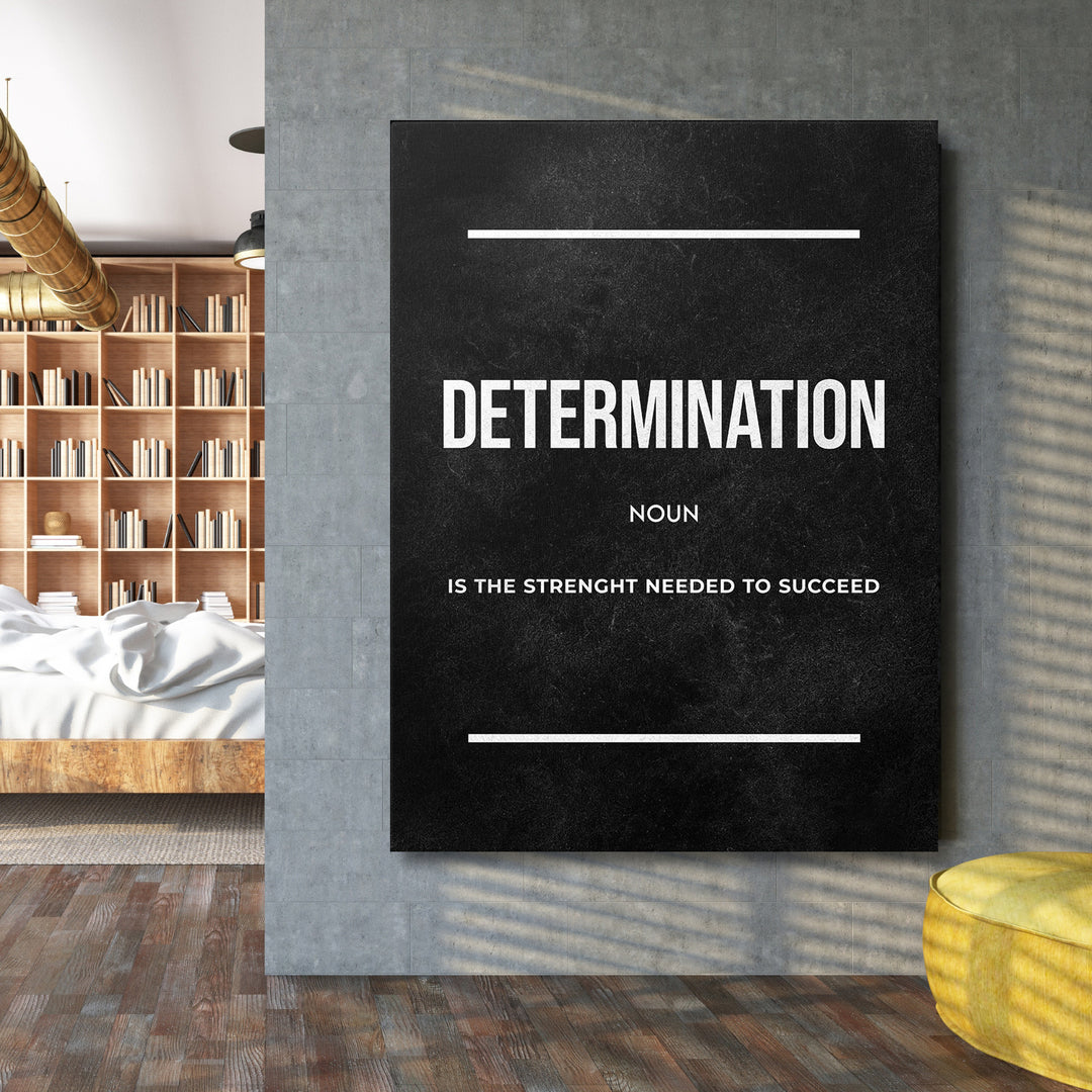 Motivační obraz Determination - Definice na velké stěně.