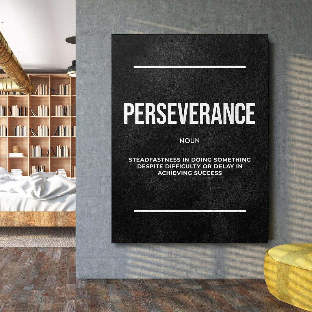 Motivační obraz Perseverance - Definice na velké stěně.