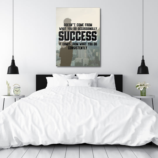 Motivační obraz Success - Každý den nad postelí.