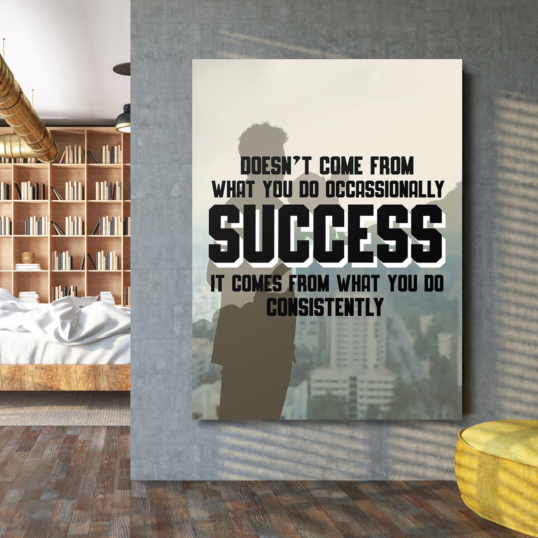 Motivační obraz Success - Každý den na velké stěně.