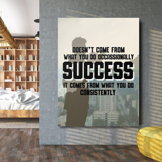 Motivační obraz Success - Každý den na velké stěně.