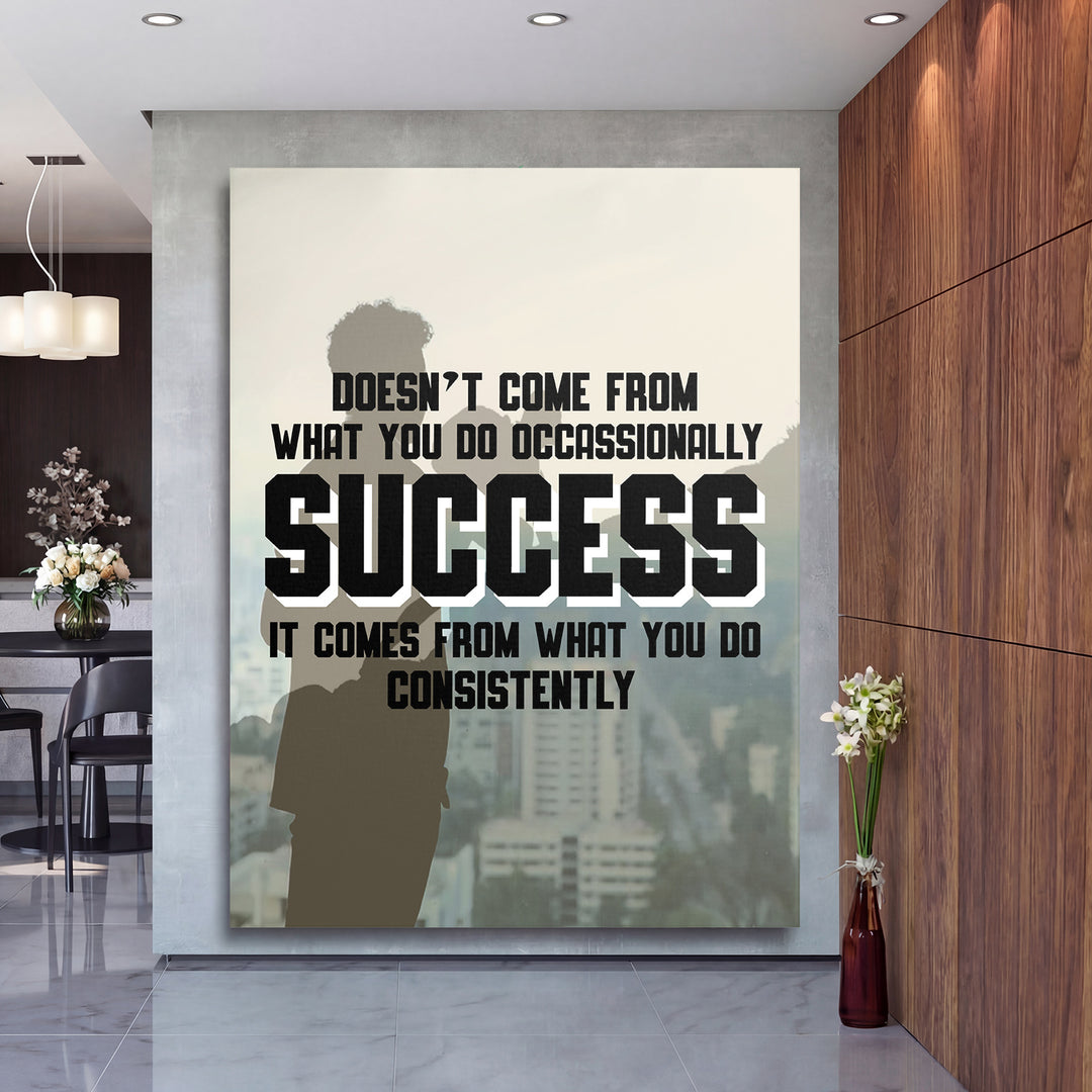 Motivační obraz Success - Každý den na velké stěně, druhý pohled.