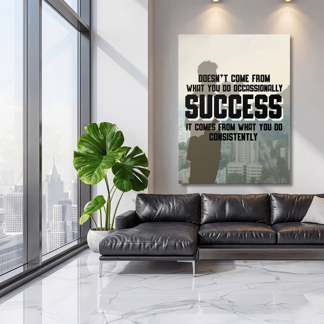 Motivační obraz Success - Každý den na velké stěně, třetí pohled.