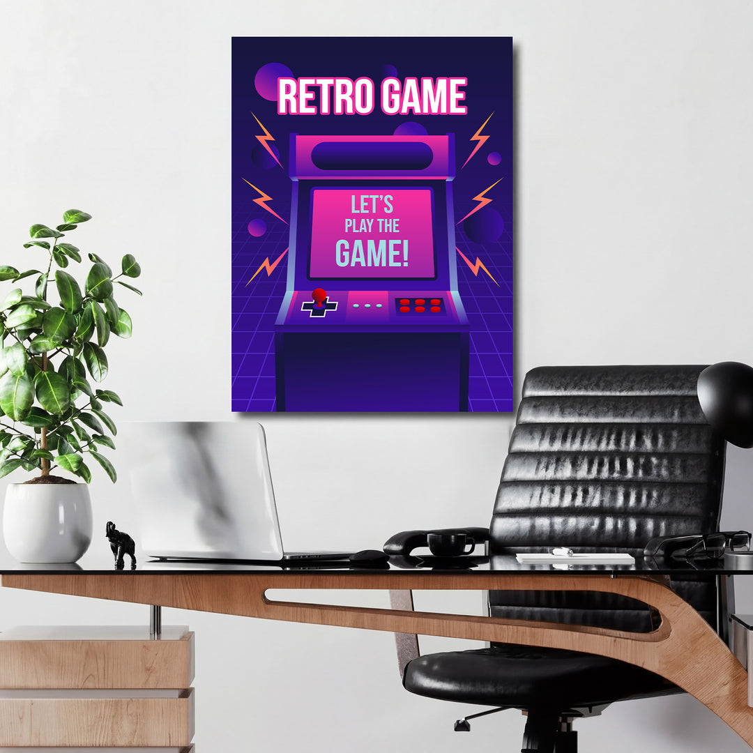 Herní obraz Retro Game - Let's Play the Game v kanceláři.
