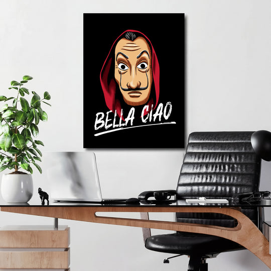 Obraz Papírový dům - Bella Ciao v kanceláři.