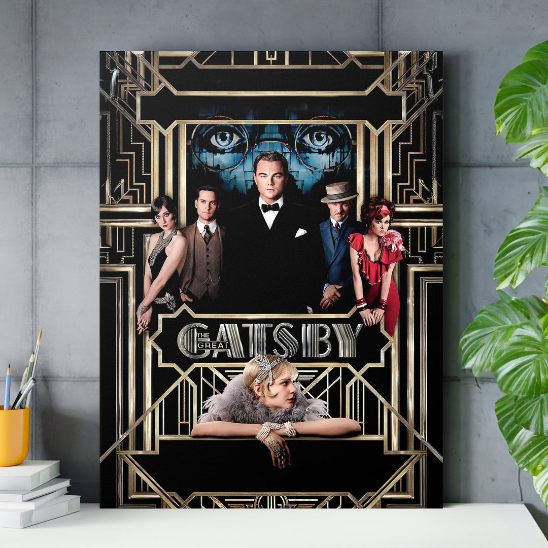 Obraz Velký Gatsby - Zlatá geometrie nad pracovním stolem.