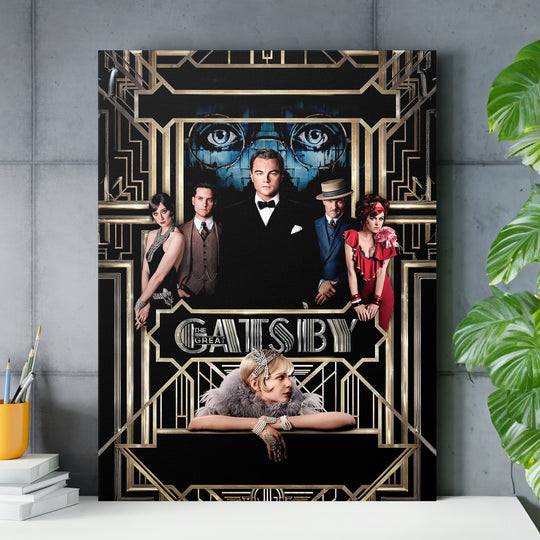 Obraz Velký Gatsby - Zlatá geometrie nad pracovním stolem.