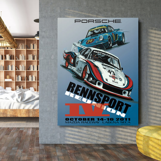 Obraz Porsche - Rennsport Reunion na velké stěně.