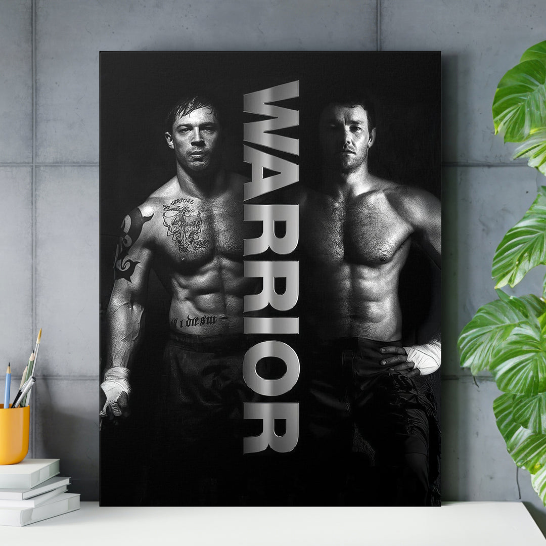 Motivační obraz Warrior - Síla bojovníka nad pracovním stolem.