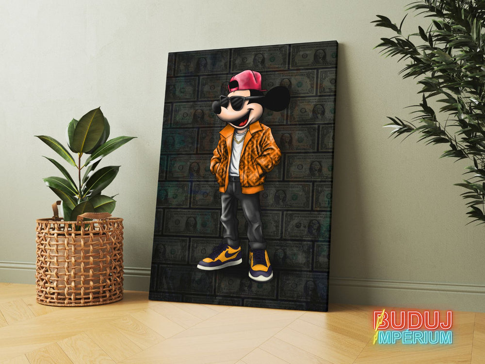 Luxusní motivační obraz "Mickey Fendi"