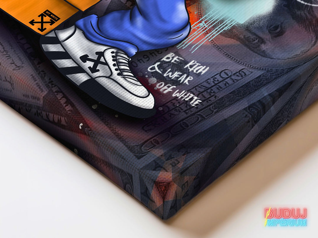 Luxusní motivační obraz Pepek námořník Off White