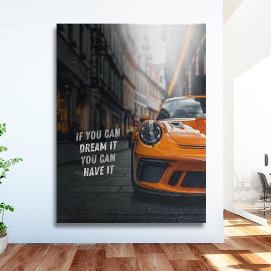 Motivační obraz Porsche GT3 RS "DREAM IT"
