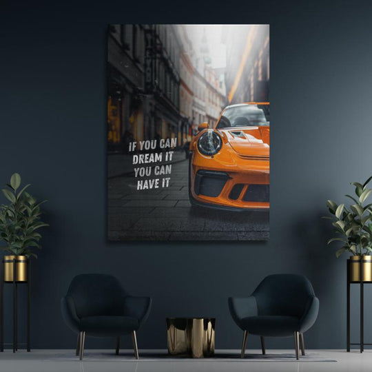 Motivační obraz Porsche GT3 RS "DREAM IT"