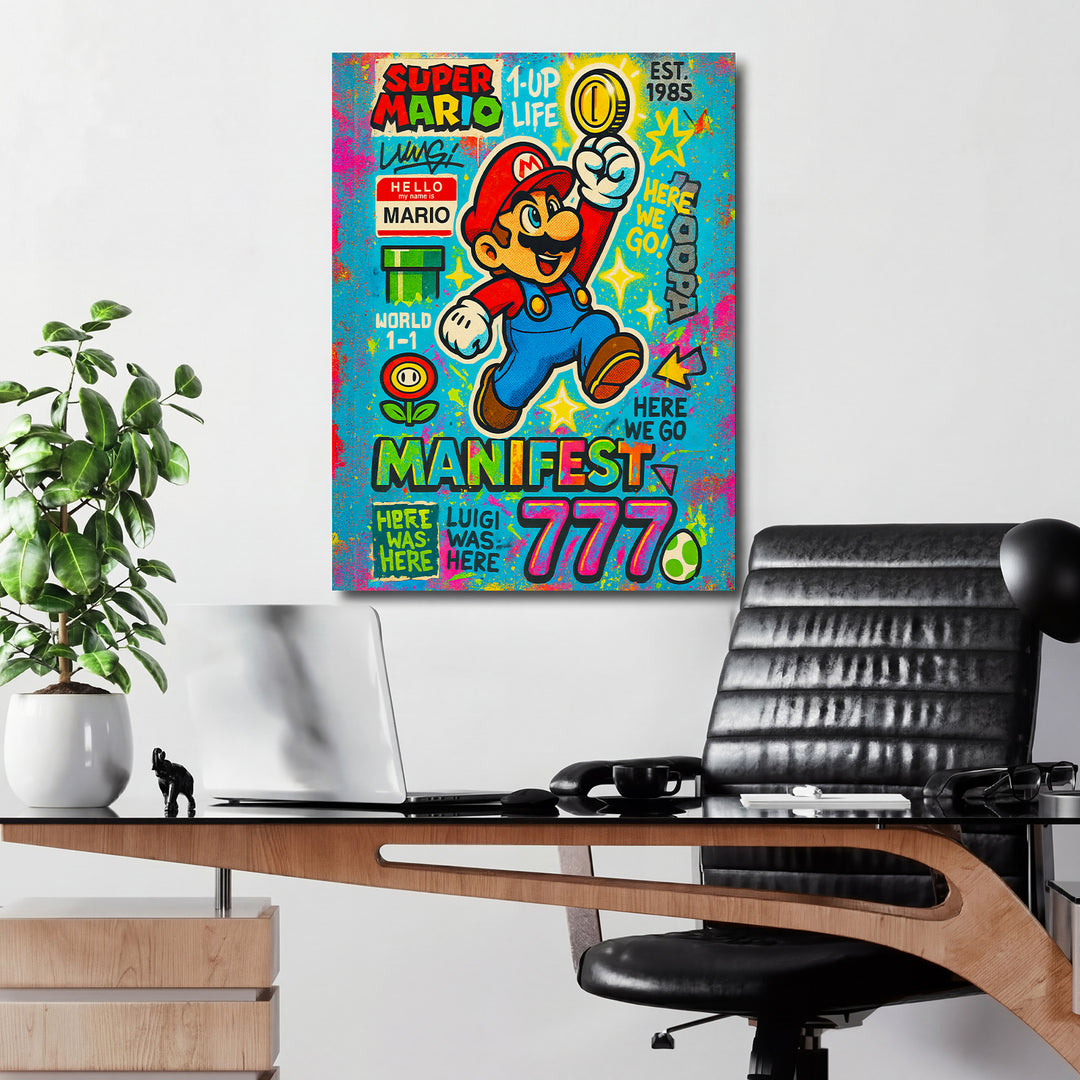 Obraz Super Mario v kanceláři