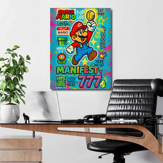 Obraz Super Mario v kanceláři