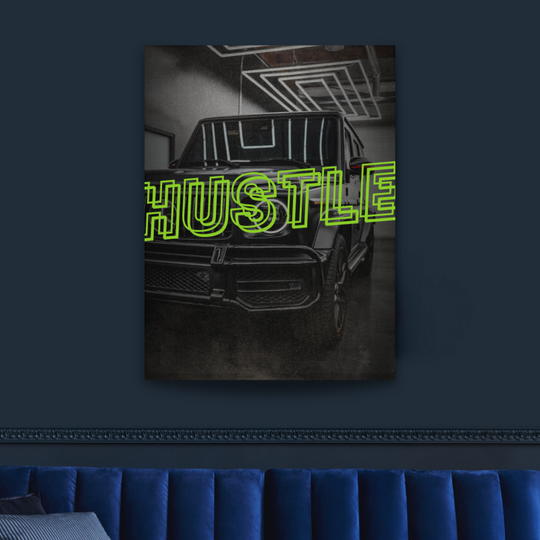 Motivační obraz Mercedes G-Wagon HUSTLE