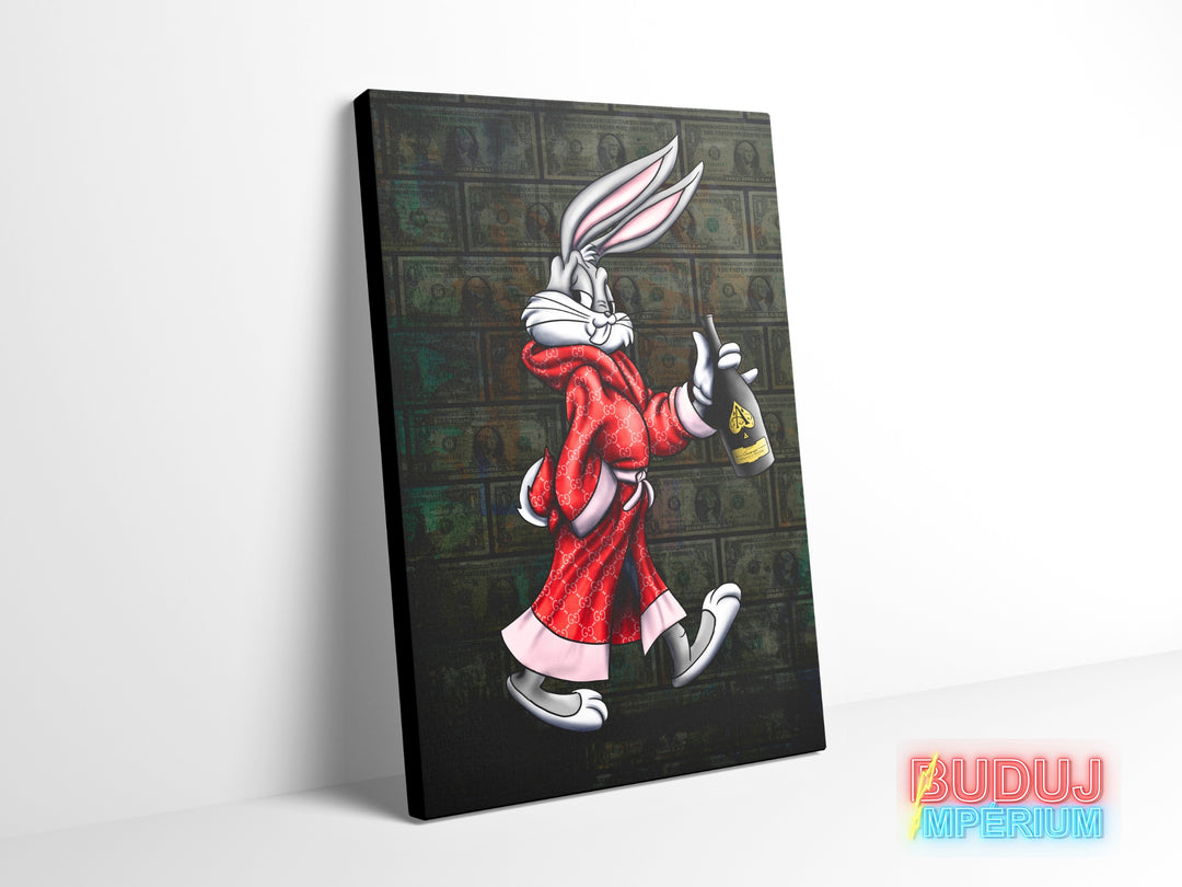 Luxusní motivační obraz "Králík Bugs"