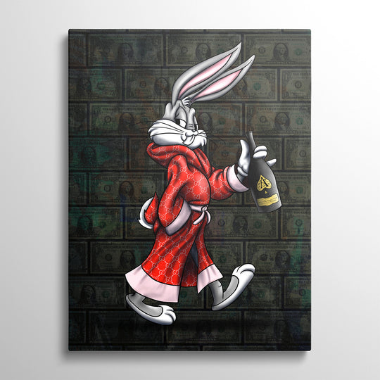 Luxusní motivační obraz "Králík Bugs"