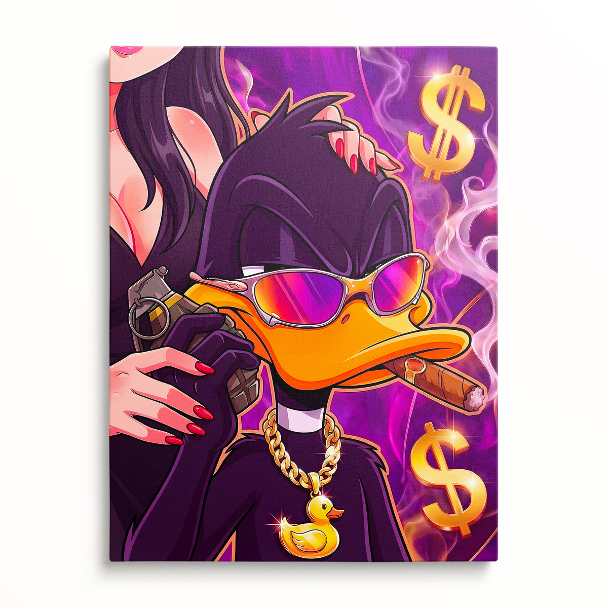 Motivační obraz Daffy Duck · Luxury – pohled zepředu.