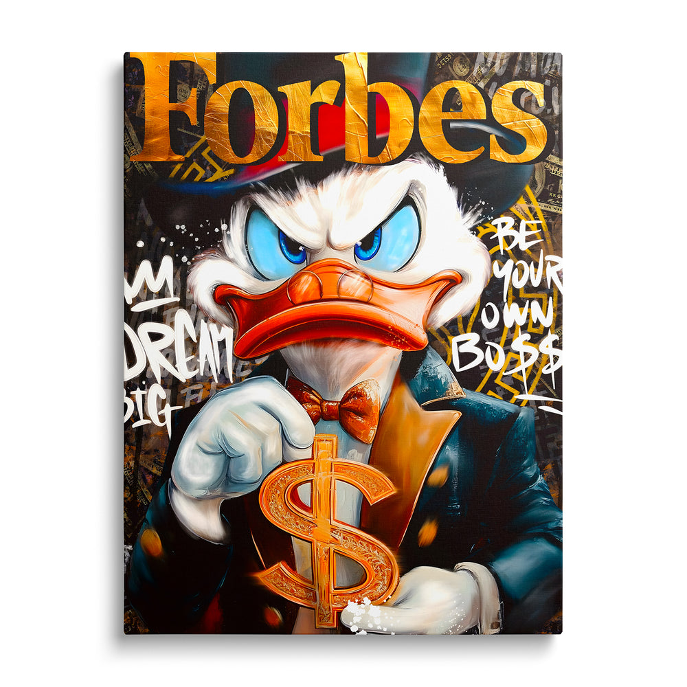 Plakát Kačer Skrblík · Forbes, Be Your Own Boss