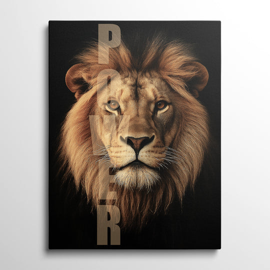 Motivační obraz lev "POWER"