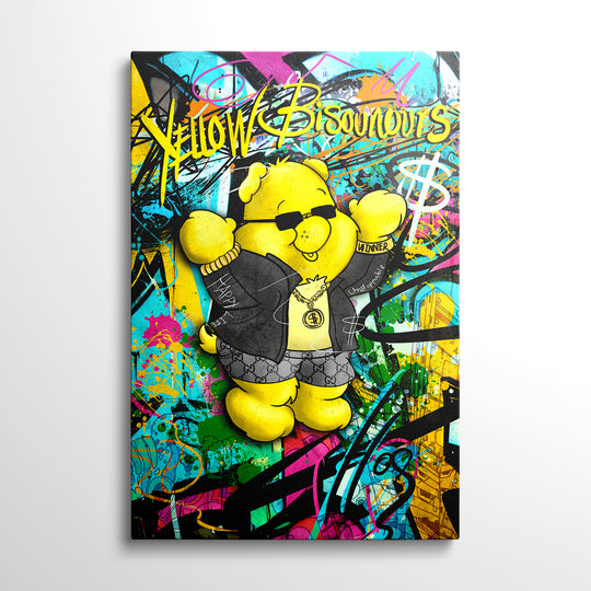 Motivační obraz Medvídek Pú Happy Life