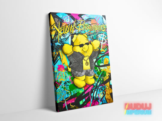 Motivační obraz Medvídek Pú Happy Life