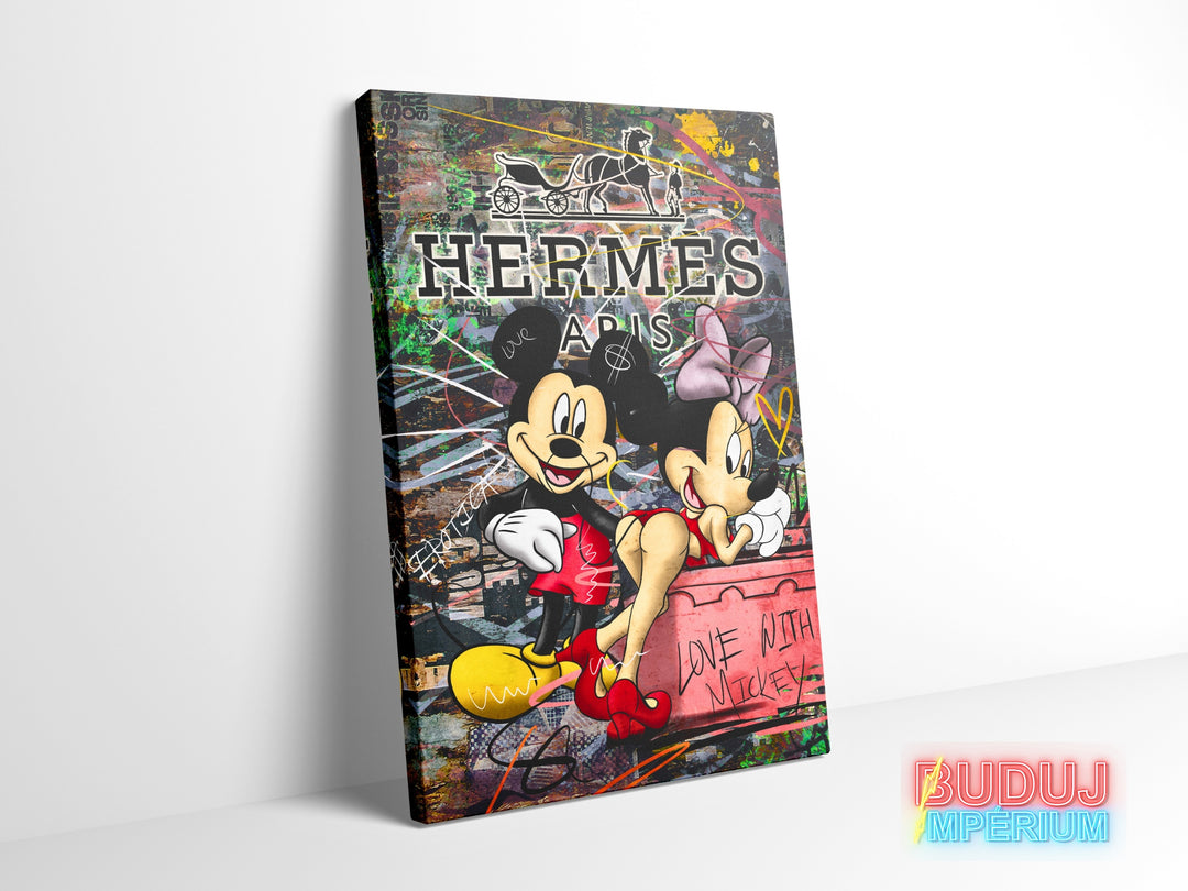 Motivační obraz sexy Minie a Mickey Hermes