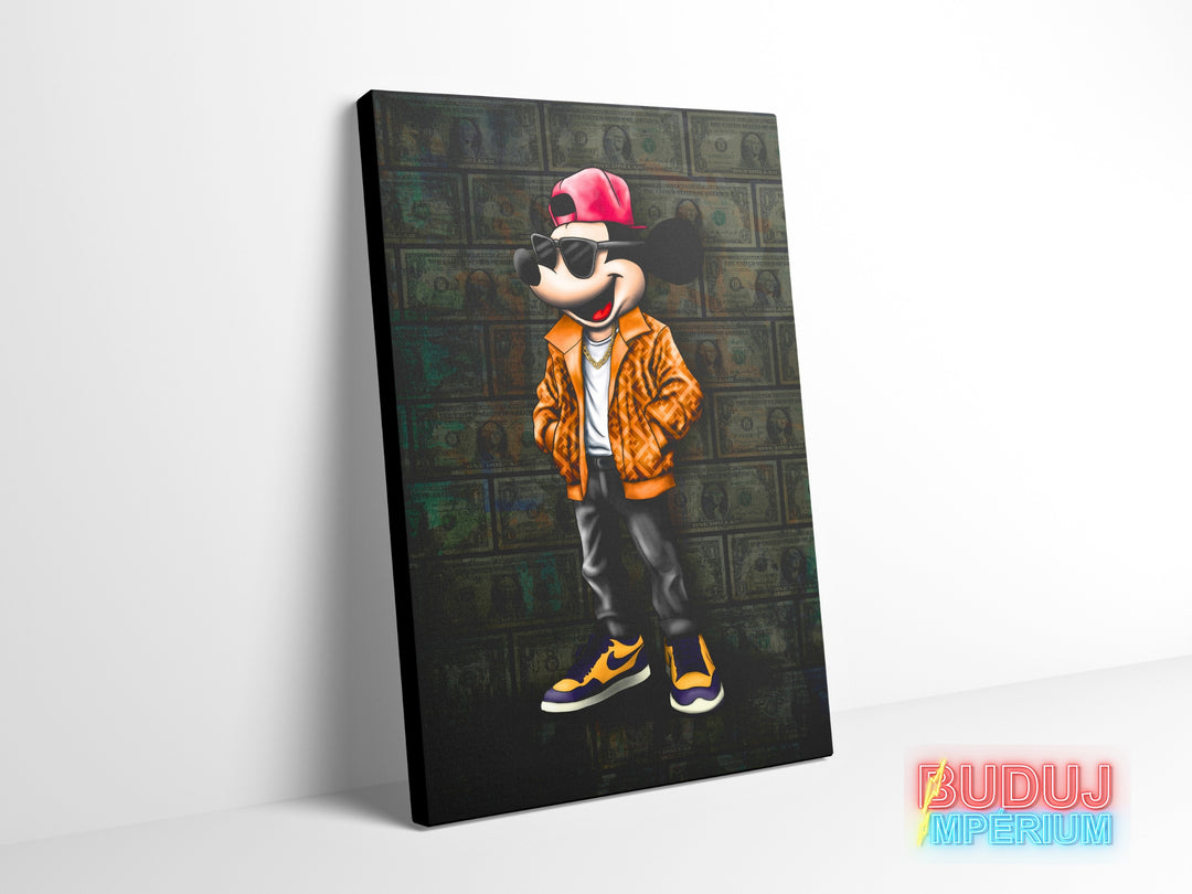 Luxusní motivační obraz "Mickey Fendi"