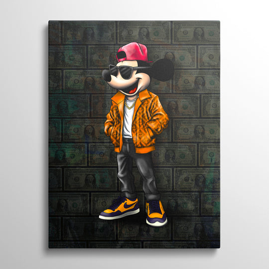 Luxusní motivační obraz "Mickey Fendi"