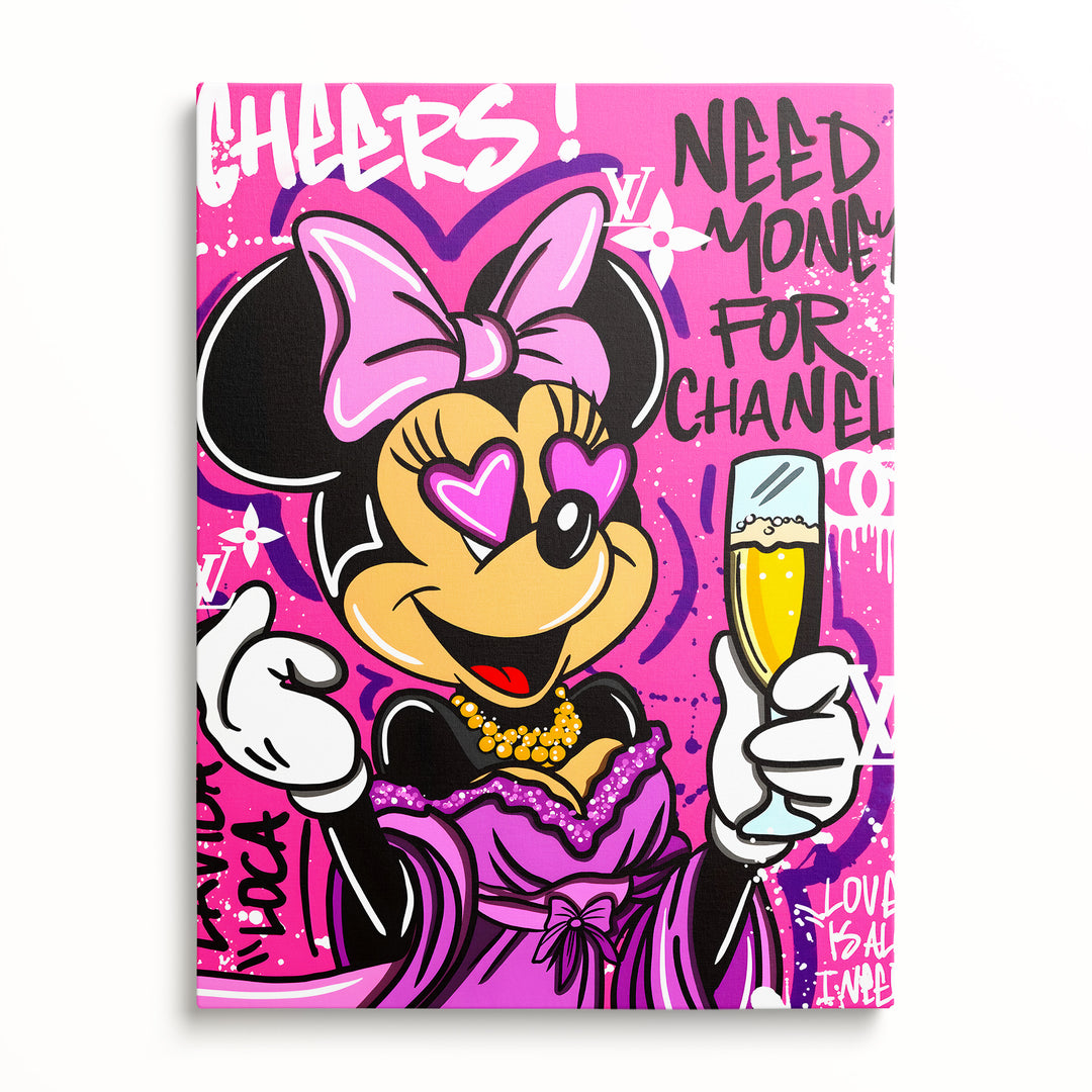 Motivační obraz Minnie Mouse · Cheers – pohled zepředu.