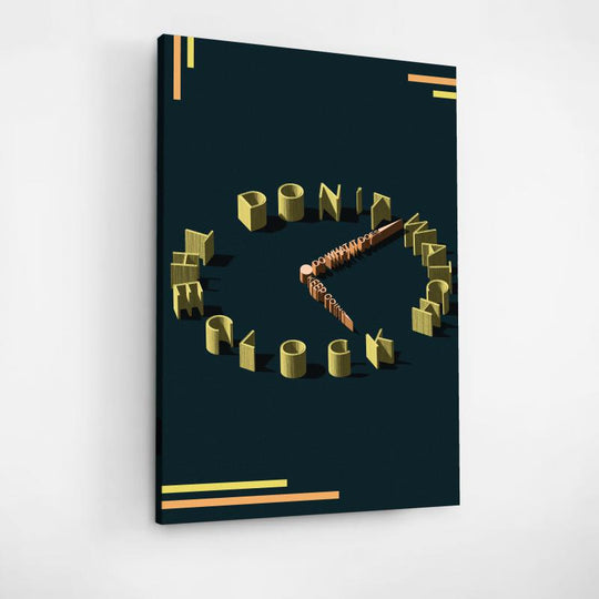 Motivační obraz s citátem Dont watch the clock