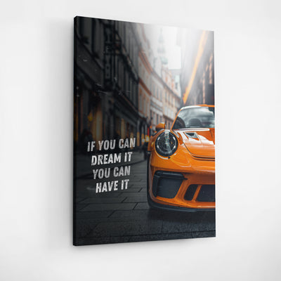 Motivační obraz Porsche GT3 RS "DREAM IT"