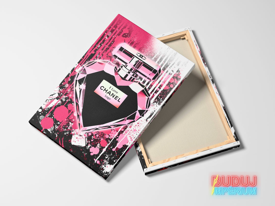 Luxusní obraz Chanel parfém pink