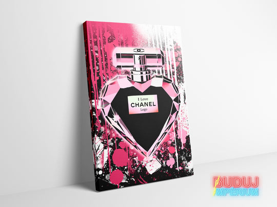 Luxusní obraz Chanel parfém pink
