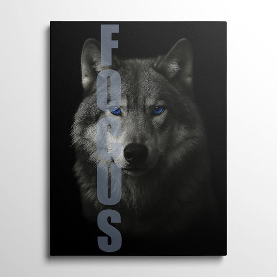Motivační obraz vlk "FOCUS"
