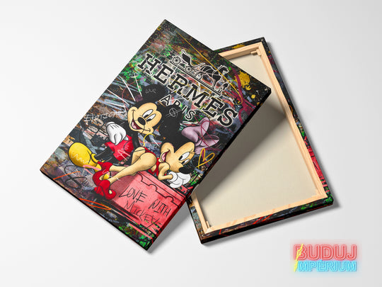 Motivační obraz sexy Minie a Mickey Hermes