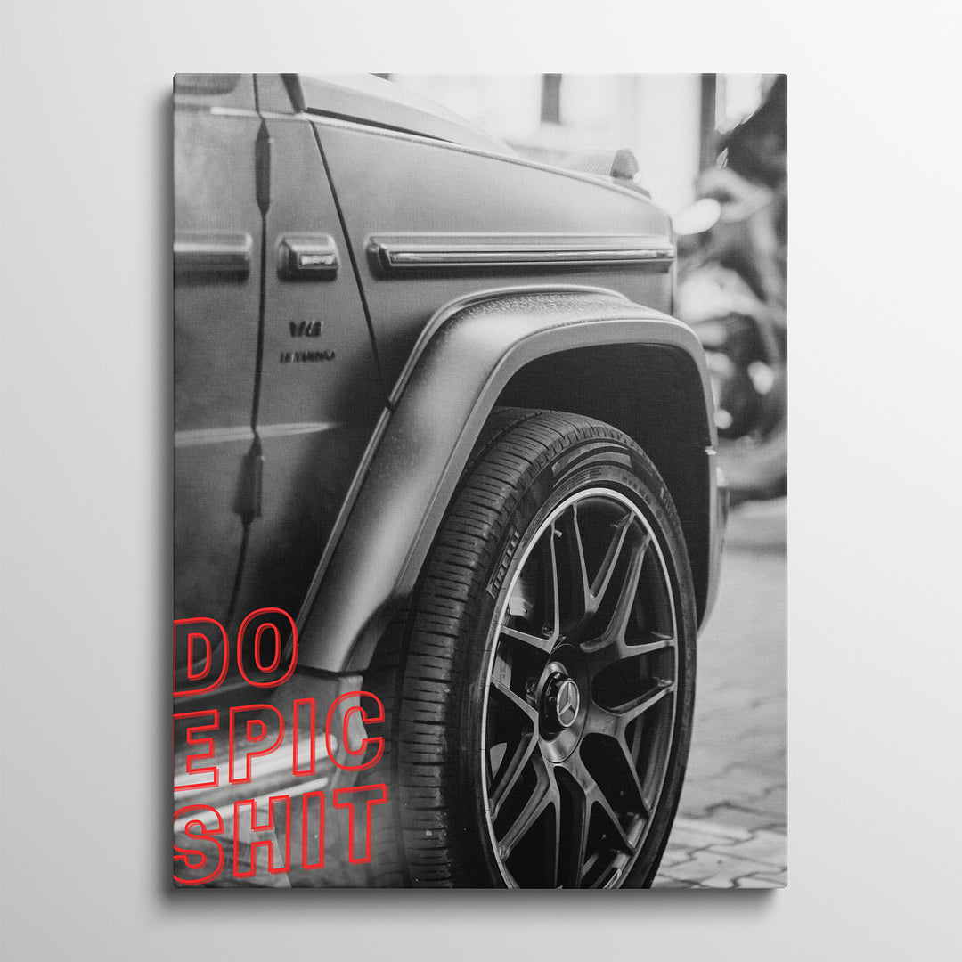 Motivační obraz Mercedes G-Wagon DO EPIC SHIT