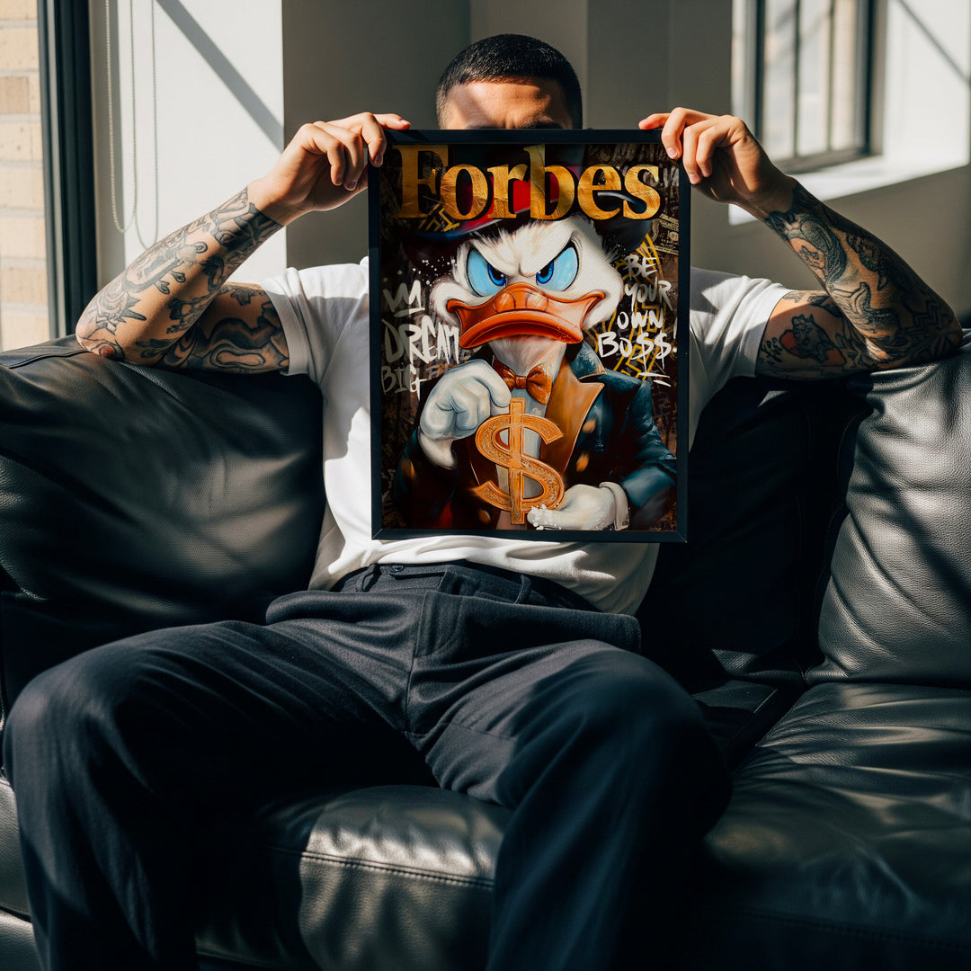 Plakát Kačer Skrblík · Forbes, Be Your Own Boss