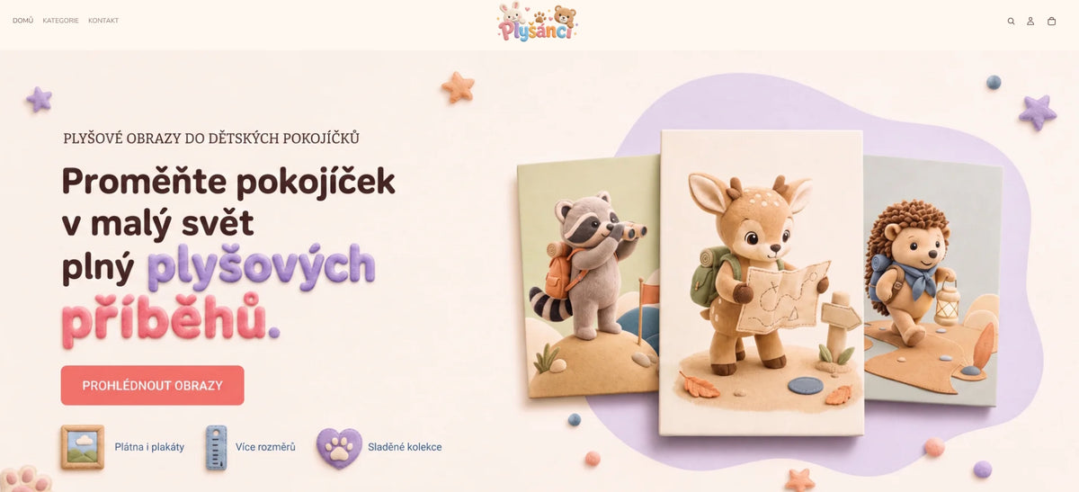 Prémiový automatizovaný e-shop Plyšánci.cz